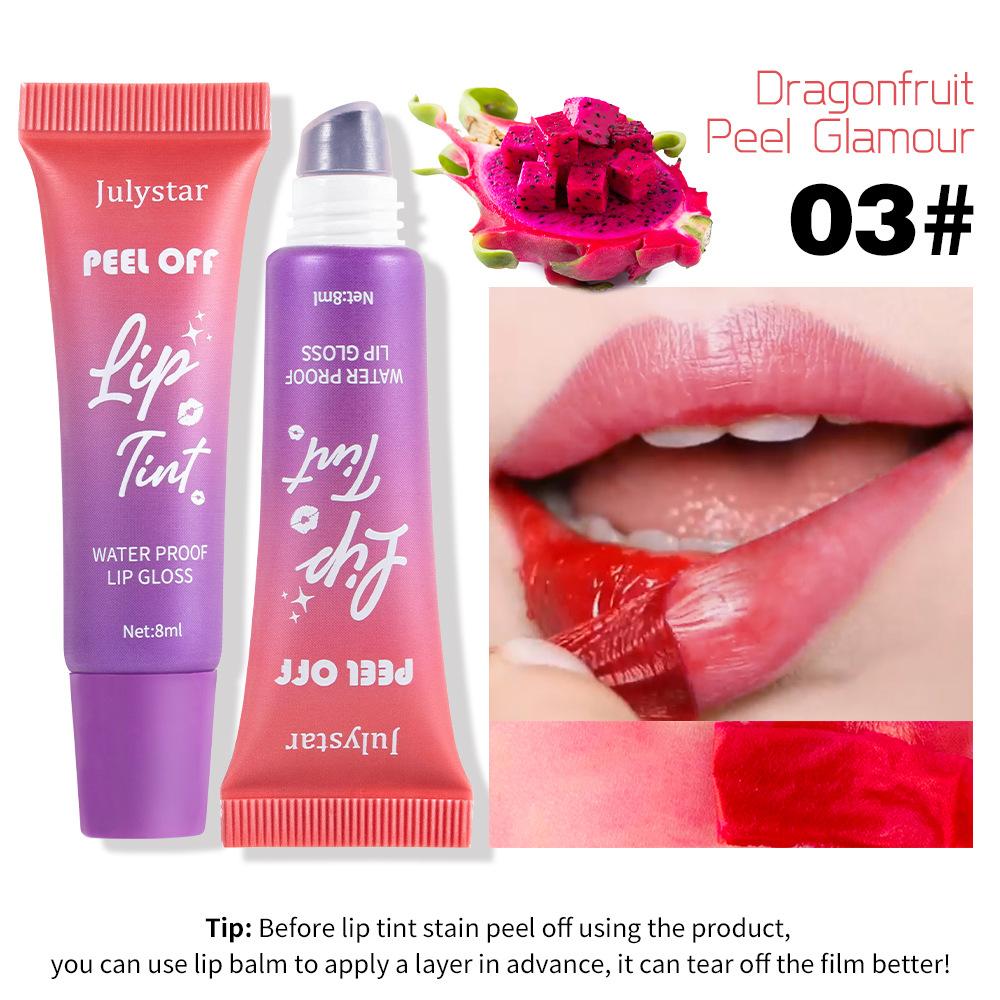 Fruchtiges Lippen-Make-up, Tear Lip Glaze Mist, mattes Finish mit Basisfarbe, wasserfester Tear Lip Glaze, feuchtigkeitsspendender Candy-Lippenstift