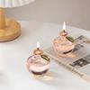 Creative Modern Glass Oil Lamp Refillable Apple Round Glass Lamp Lighting Lantern Lampshade Romantic Home Decor Friend Gift