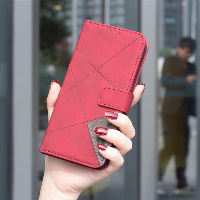 Luxury Leather Phone Case on For Samsung Galaxy S25 FE Edge S24+ Plus S23 Ultra S25E 5G Etui Couqe Magnetic Wallet Flip Cover