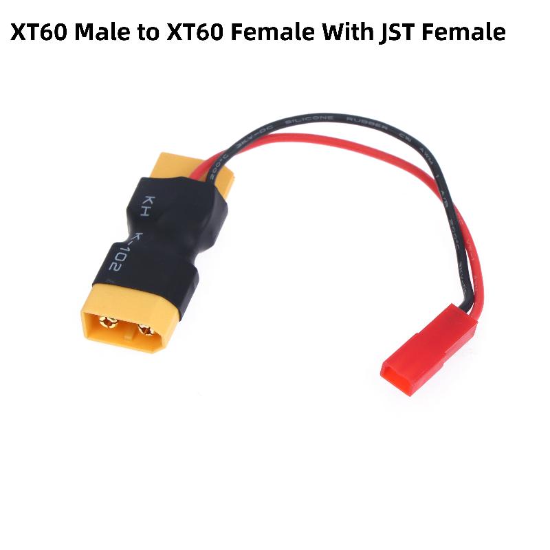 

1Pcs Rc Battery Lipo Model Accessory Xt60 Male To Female Jst Female / Male In-Line Power Adapter Lipo Connector A