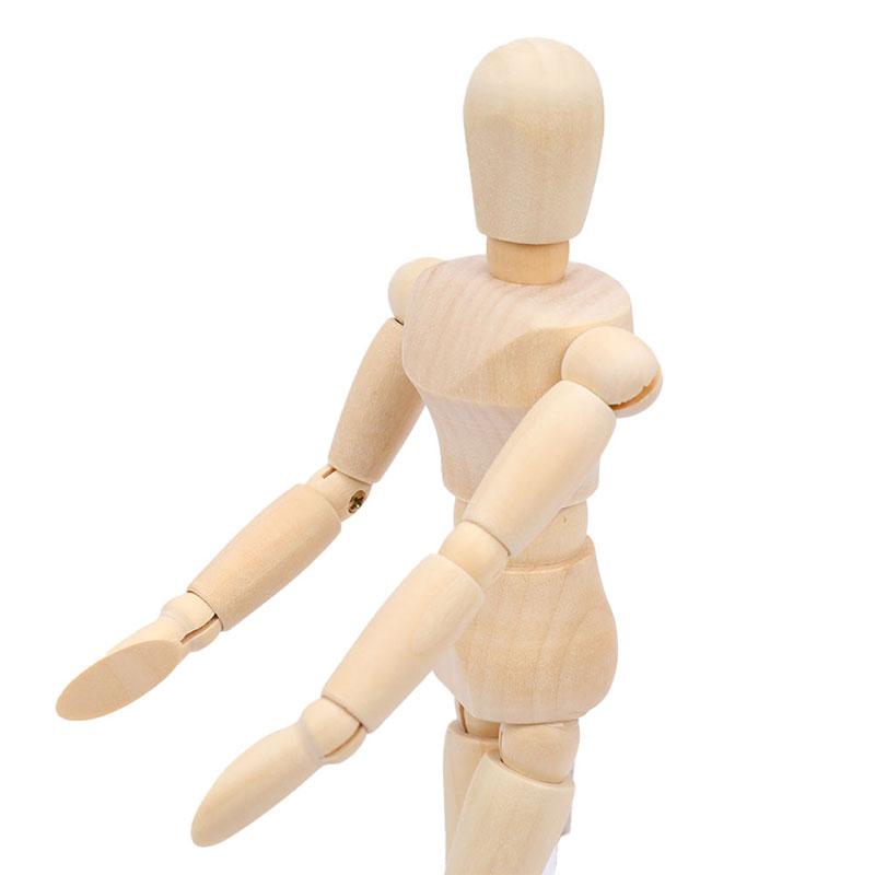 Holzpuppe Gelenkpuppe Modell Malerei Künstler Zeichnen Skizze Schaufensterpuppe
