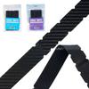3Pcs Universal Pickleball Racket Edge Sticker Carbon Fabric Anti-fall Paddle Head Edge Tape Shock Absorption Durable