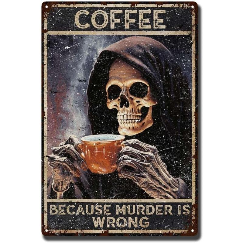 Halloween Metal Tin Sign Wall Decor 20x30cm