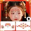 New Year Glitter Tattoo Stickers for Kids: Non-toxic, Easy to Clean, High-End, Cute Forehead Designs.