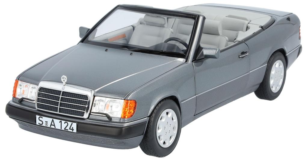 [Mercedes-Benz Collection] Genuine 300 CE-24 Cabriolet A124 1/18 Scale Pearl Grey Diecast Model