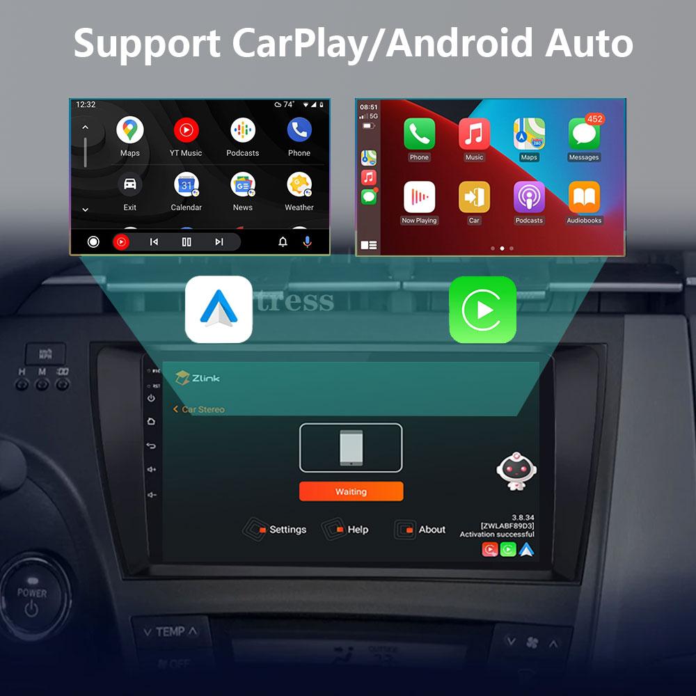 DSP 8G+128G Android 14 For Toyota Prius XW30 2009-2015 car radio multimedia video player GPS navigation stereo CarPlay