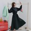 Long Women's A-Line Swing Dress - Korean Style, Autumn/Winter 2025