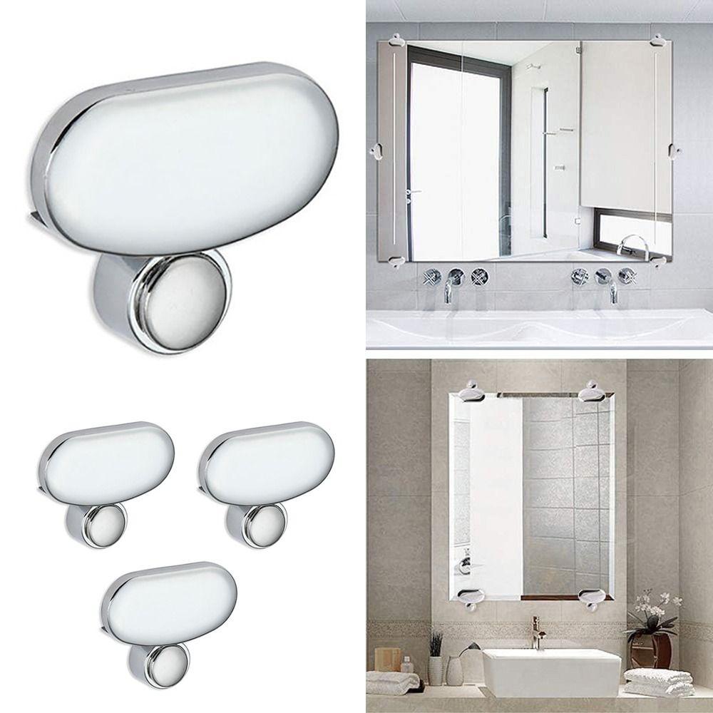 Zinc Alloy Mirror Clip Silver Mirror Fasteners New Mirror Fixing Nails