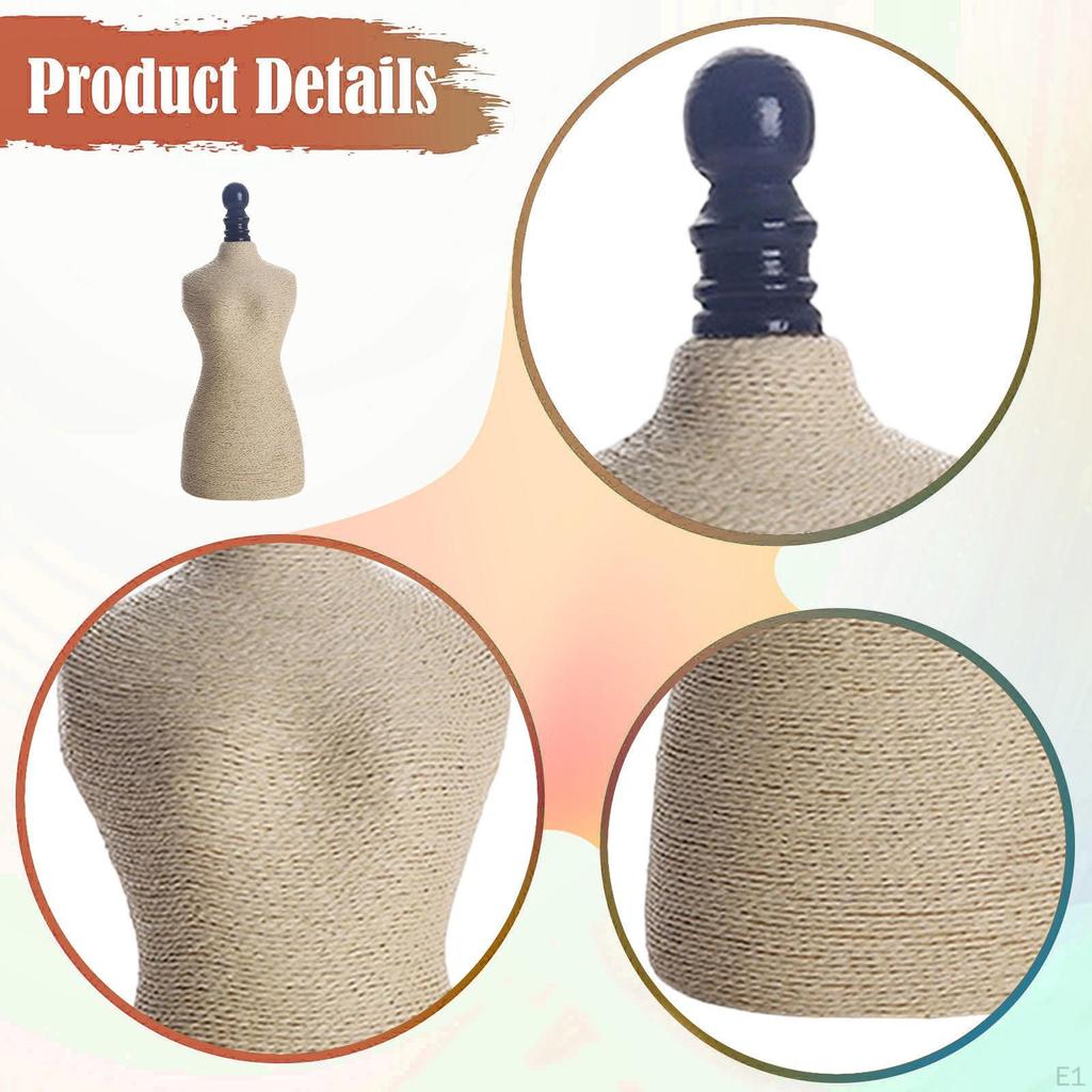 Necklace Display Stand Jewelry Mannequin Holder, Stable Elegant Pendant Chain Organizer for