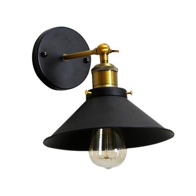 24cm Loft Personality Retro Kinkiet LED, 220V Country Country Art Antique Restaurant Bar Corridor Allele Kinkiet, Black