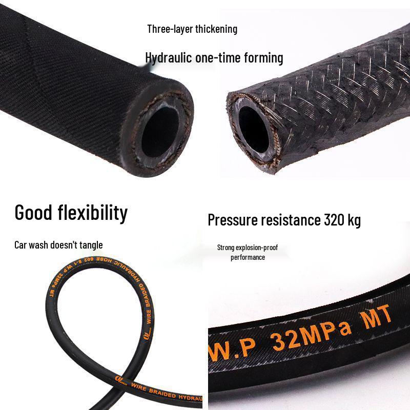 High-Pressure Explosion-Proof Car Washer Hose and Water Gun Accessory