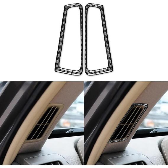 NVCNX Real Carbon Fiber Compatible with Infiniti G35 G37 X S 2007 2008 2009 2010 Sedan Coupe Convertible Car Accessories Interior Trim Dash CD AC