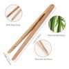 Bamboo Wood Wooden Food Toast Salad Tongs Toaster Bacon Sugar Ice Tea Tong Tea Clips Teaware For Kitchen