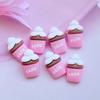 10Pcs New Mixed Lovely Cartoon Animals / Drinks Flat Back Resin Scrapbooking DIY Jewelry Craft Decoration Accessories