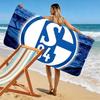 Schalke 04 logo Print Beach Towel, Large Soft Quick Dry Towel for Beach Camping Swimming