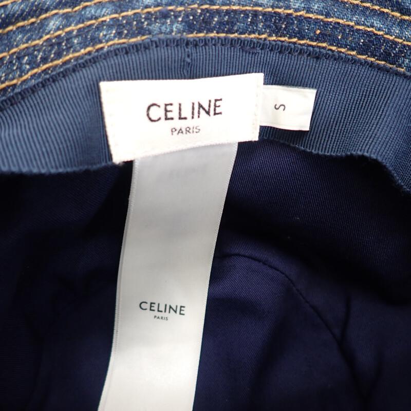 CELINE  S hat blue cotton mens