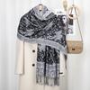Dicker Pashmina Schal Stola Wickel Paisley Jacquard Stolen Vintage Kaschmir Schals Bedruckter Baumwollschal Sonnenschutz Hijab