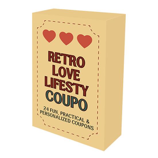 24 Love Coupons Cards Romantic Couple Love Gift Voucher for Valentine's Day Anniversary Birthday Husband Wife Boyfriend Girlfriend