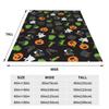 Halloween-Kürbisse und Geister Hexenparty Decken Fleece-Kuscheldecke Überwürfe für Sofa Bettwäsche Überwürfe Tagesdecke Steppdecke