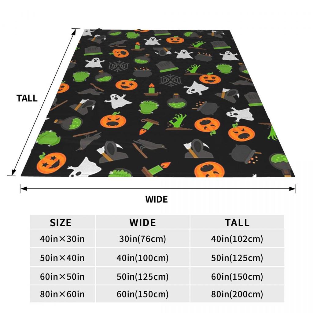 Halloween-Kürbisse und Geister Hexenparty Decken Fleece-Kuscheldecke Überwürfe für Sofa Bettwäsche Überwürfe Tagesdecke Steppdecke