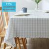 Nordic Style Waterproof Oilproof Washable PVC Tablecloth for Dining, Camping, Homestay, and Restaurants.