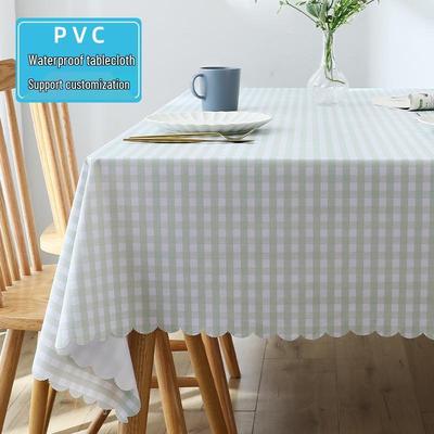 Tischdecke im nordischen Stil, wasserdicht, ölabweisend, waschbar, aus PVC für Esszimmer, Camping, Privatzimmer und Restaurants.