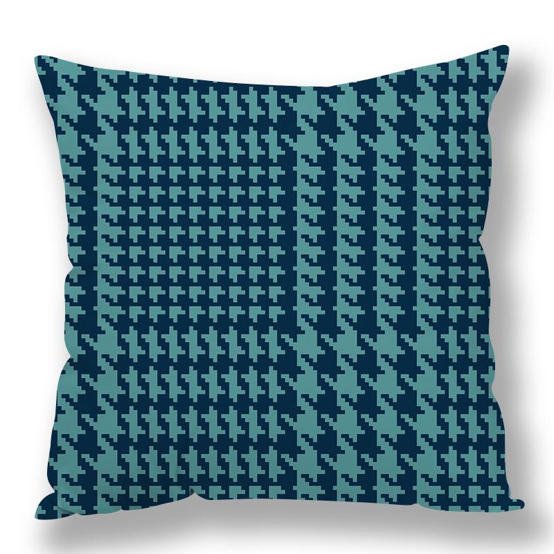 Abstract Houndstooth Geometric Pillow Cover Design Pillow Waist Premium Durable Quality Useful Practical Reliable