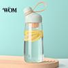 Wide Mouth Hydration Flask Tritan Plastic Water Bottle, with Leak Proof Lid, 600ml Capacity, Fast Commuter Bottle Drinking Spout Sports for