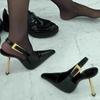Talons Hauts Sexy Sandales Femme Bout Pointu Peu Profond Chaussures Mode Nouveau Designer Slingback Mules 2024 Automne Élégant Femme Zapatos
