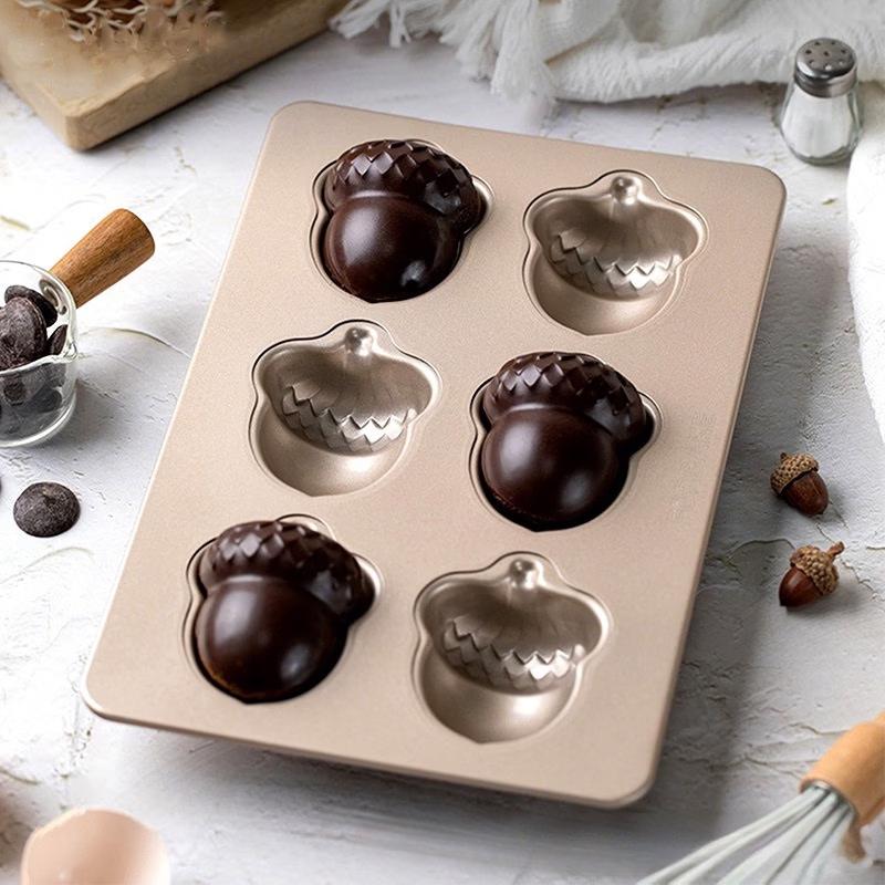 Cartoon Acorn & Nut Cake Baking Pan