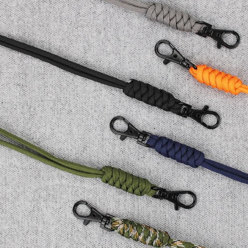 Heavy Duty Paracord Lanyard Necklace Whistles Strap Braided Keychain Lanyard for Outdoor Activities,Camera,Wallets Keys