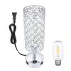 Tomshine Touching Control Nachttischlampe mit zwei USB-Ladeanschlüssen und AC-Steckdose, 3-fach dimmbar