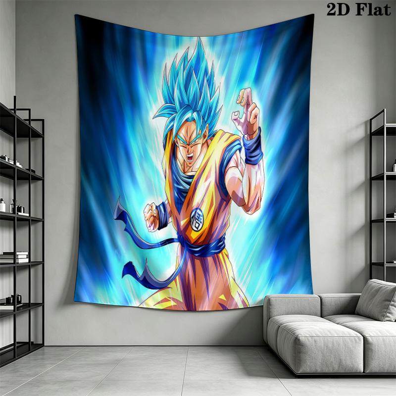 Dragon Ball Super Wall Tapestry Aesthetic Wall Hanging Printed Fabric Blanket Decorative Tapestries For Bedroom Living Room Home Decor