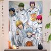 Japanese Anime Kuroko No Basket Colorful Tapestry Wall Hanging Hanging Tarot Hippie Wall Rugs Dorm Wall Art Decor