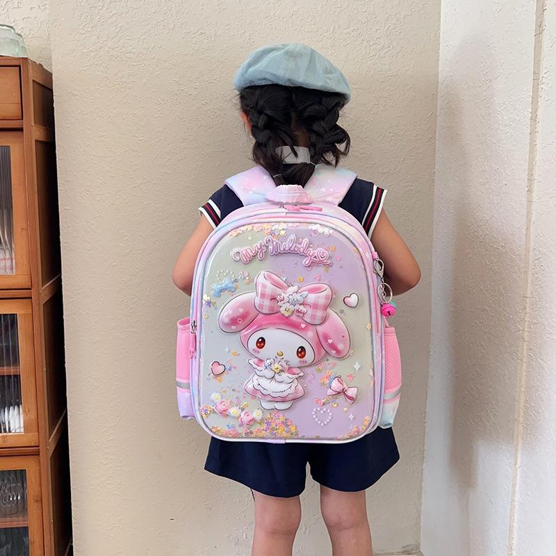Cute kindergarten bag middle and large class backpack preschool girl children hard shell bag