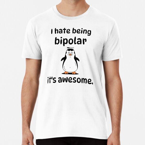 Bipolar Penguin T-Shirt S-5XL Best T-Shirt