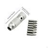 Attracting Driver Knurled Screwdriver Handle Compact for Tight Confined Areas