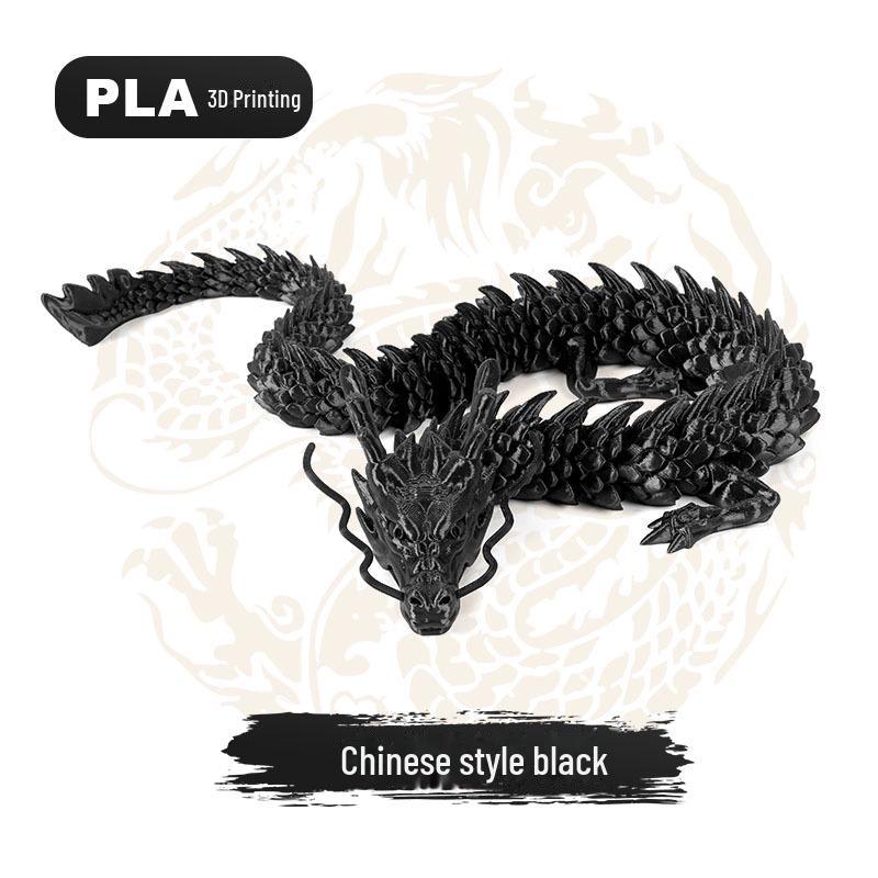 "Handcrafted 3D Printed Crystal Dragon Ornaments - Chinese Dragon & Dragon Egg Toys"