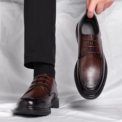 Fashion All-match Men Shoes Leather Fashion Casual Shoes Wedding Vintage Men Leather Footwear Men Classic Male Business Oxfords Shoes