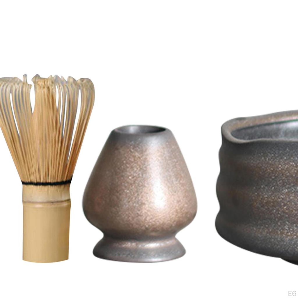 Handmade Matcha Whisk Set, Holder for Kithen Home Dining Room Teahouse