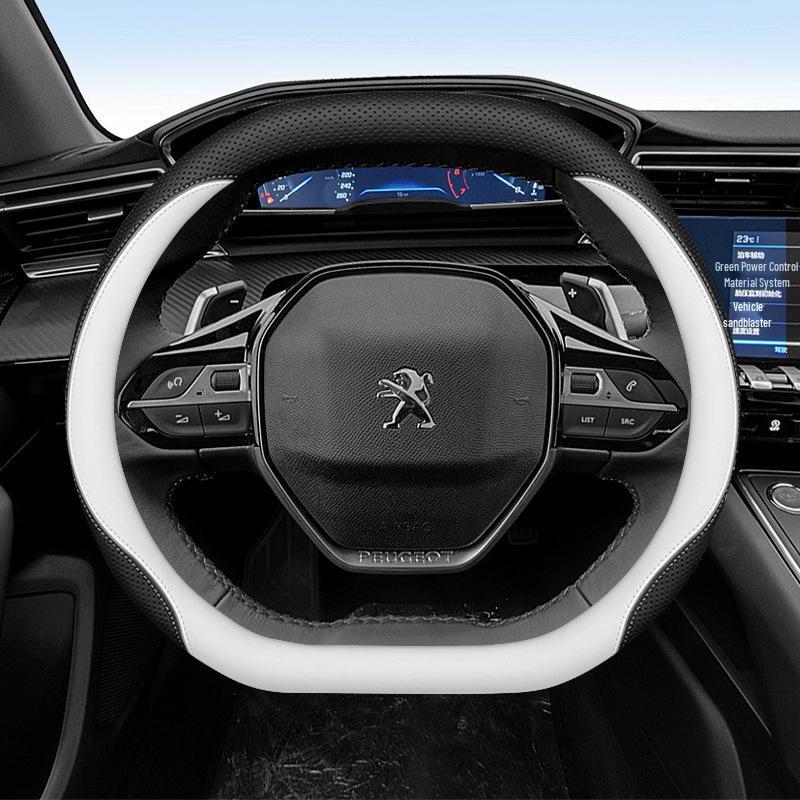 Capa de Volante para Peugeot 408X, 308, 301, 508, 3008: Ultra-Fino, Antiderrapante, Para Todas as Estações