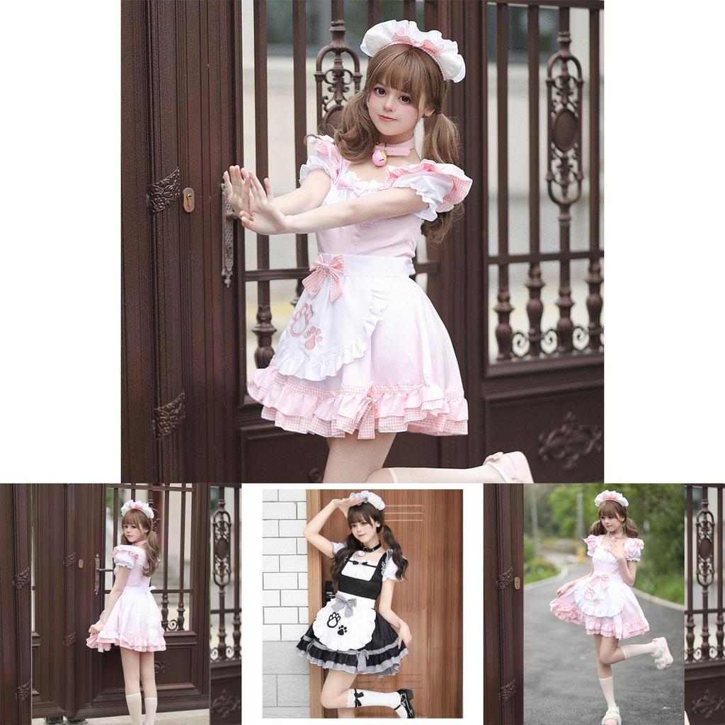 Cute And Classic Maid Costume Set For Cosplay Perfect For Anime And Games