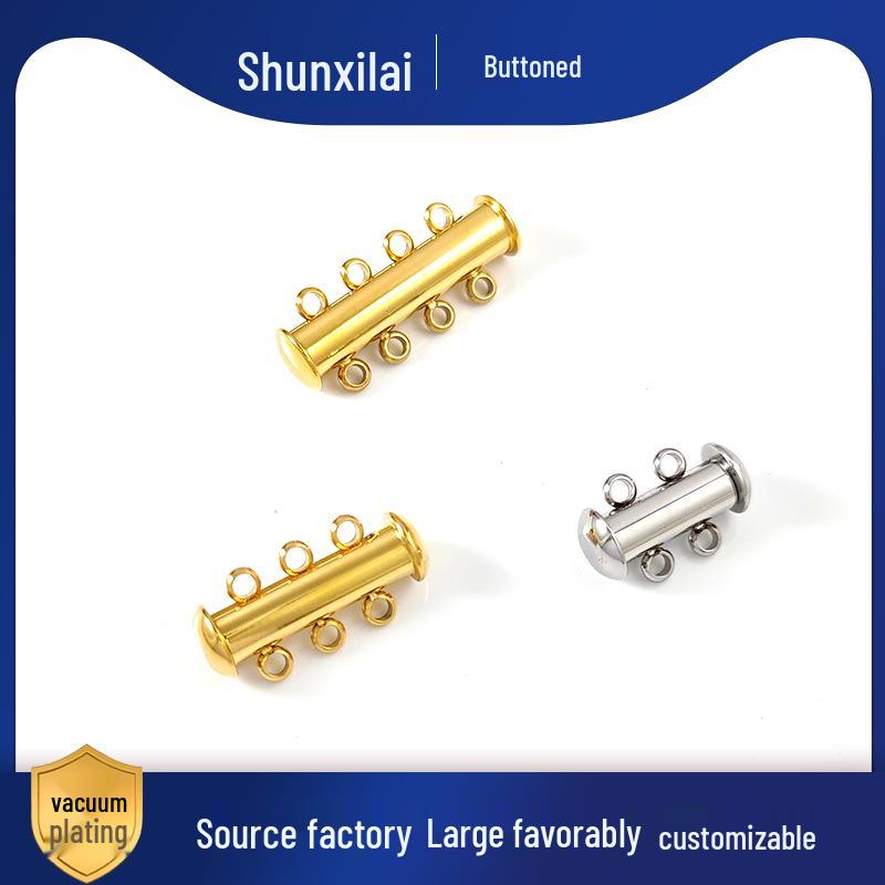 Trendy DIY Stainless Steel Jewelry Clasp & Connector for Bracelets and Necklaces