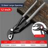 Water Pump Pliers Quick-Release Plumbing Pliers Adjustable Water Pipe Clamp Pliers Multi-functional Tool Sink Spanner Wrench