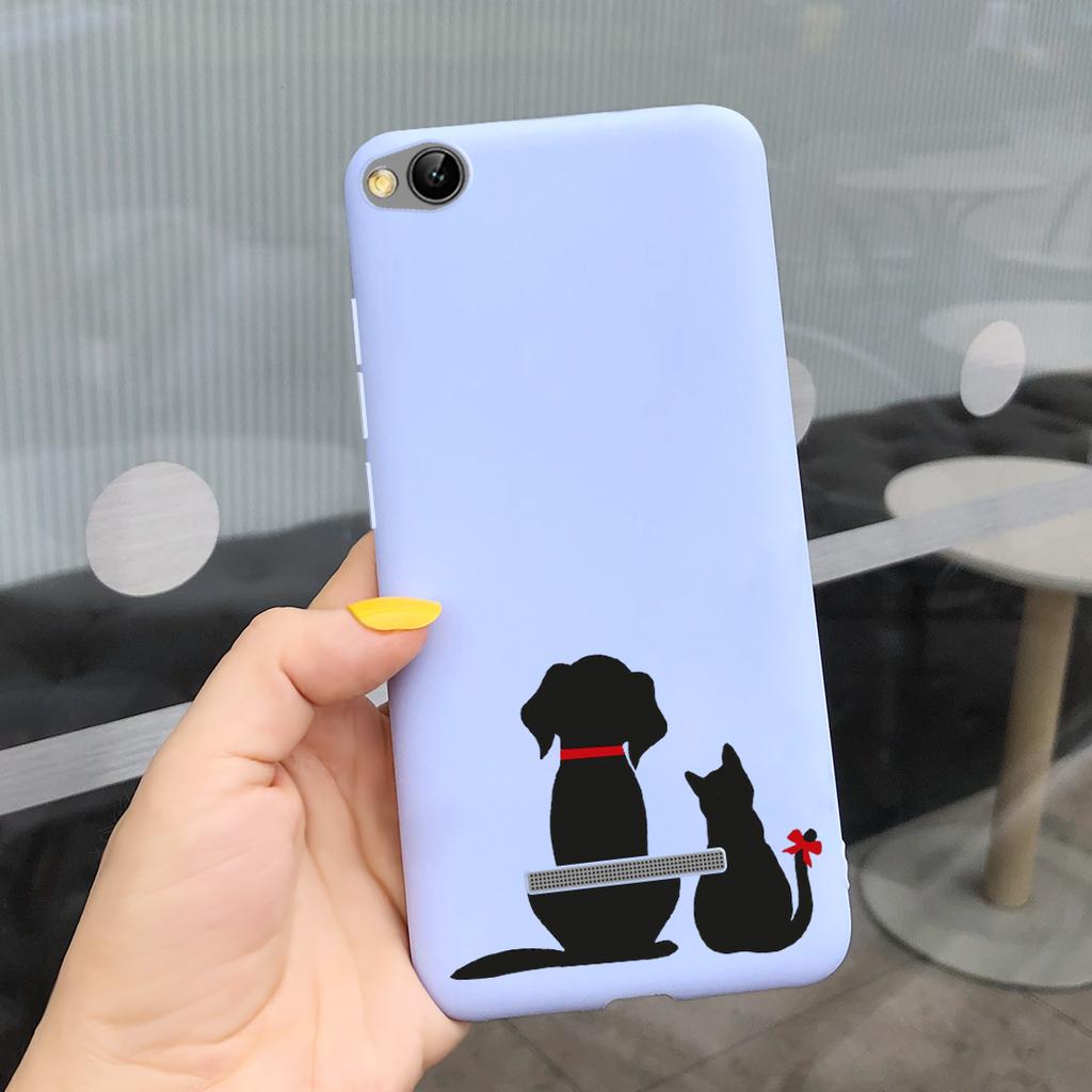 Phone Case For Xiaomi Redmi 4A 5A 6A 7A Case Lovely Cartoon Silicone Cover Candy Color Soft Funda For Redmi 4a 5 a 6a 7a Coque