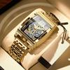 Men's Fashion Tourbillon Genuine Leather Motorcycle Watch - Waterproof & Luminous