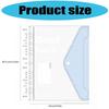 4/6/8Pcs 11 Holes Punched Pocket Water Resistant Letter Size Document Wallet with Clear Label Window for Office School