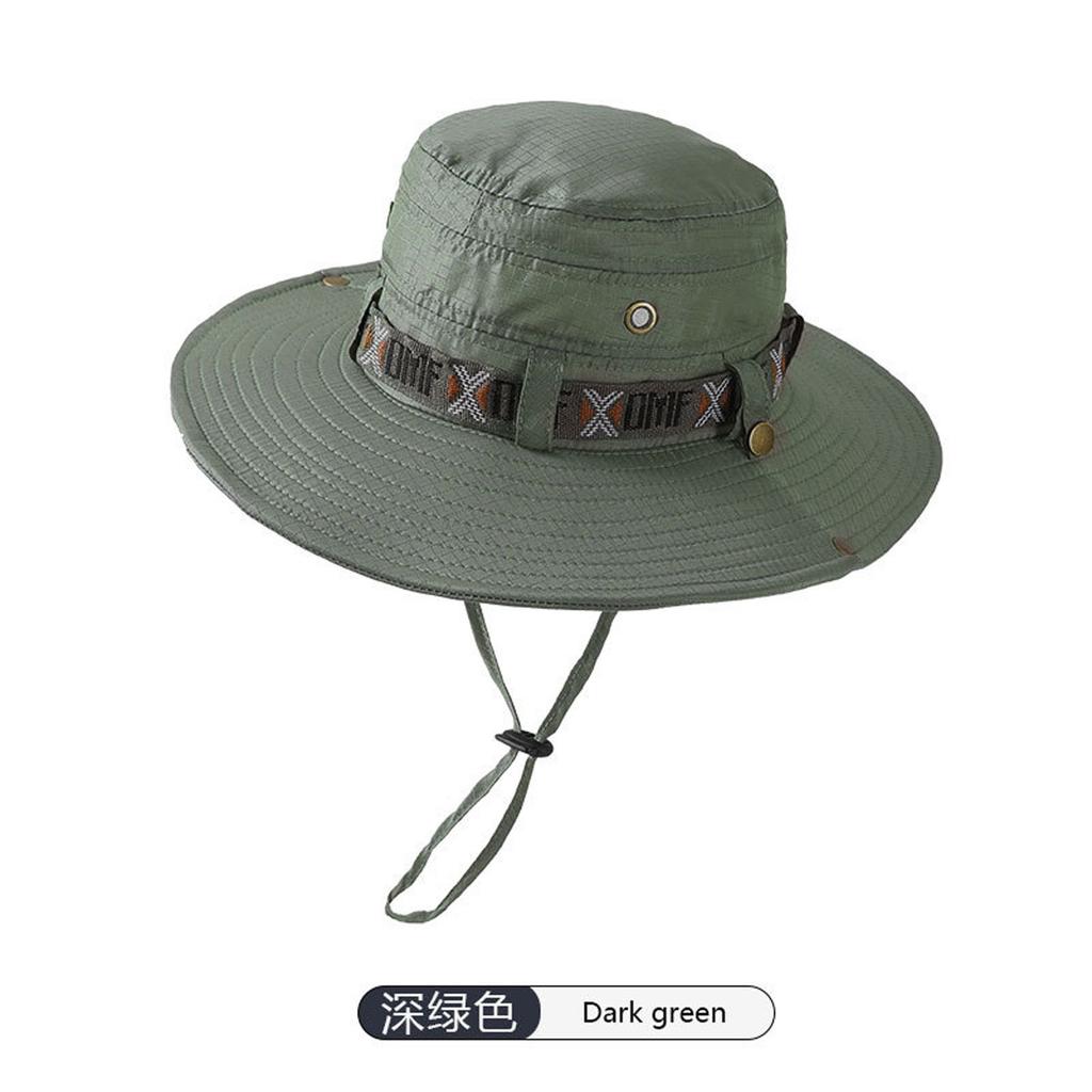 Summer Outdoor Men And Women Mountaineering Large-brimmed Fisherman Hat Sun Hat Anti-UV Fishing Cap Sun Hat