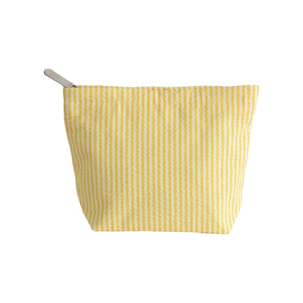 

Handheld Makeup Bag Large Capacity Women Toiletry Bag Fashion Pencil Pouch Daily Use жовтий