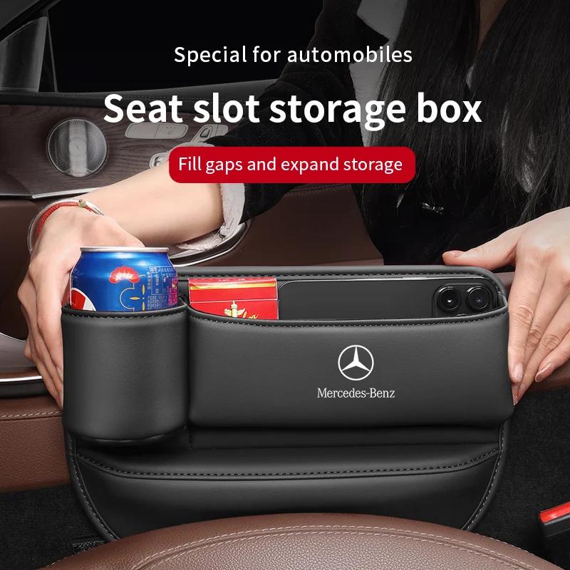 Samolepka na auto Pro Mercedes-Benz Třída A B C E S V R A45 C43 CLA GLA GLB GLC SLK SL Multifunkční úložný box do mezery mezi sedadly